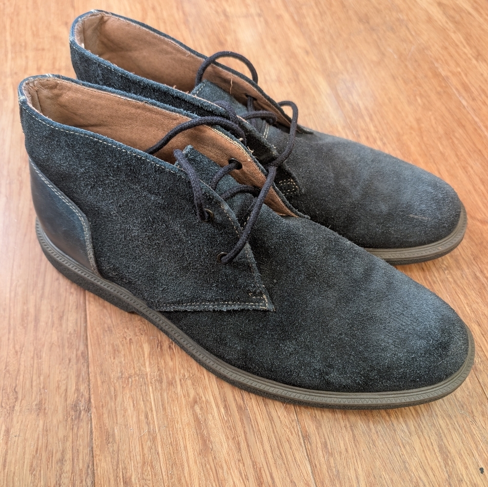 Bass Leather Suede Men's h Boots Navy/Charcoal